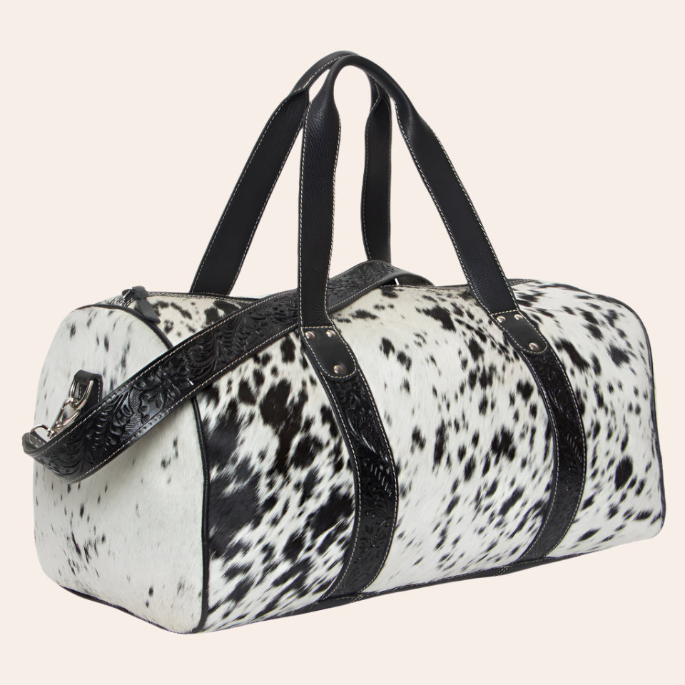 Tooling Leather Cowhide Travel Bag