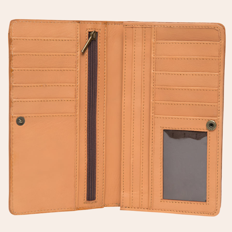 Tooling Leather Slim Cowhide Wallet