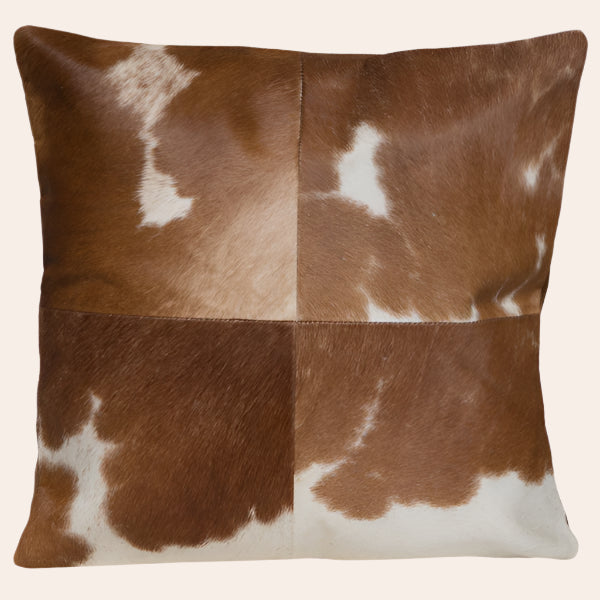 Cowhide 4 Panel Cushion Cover