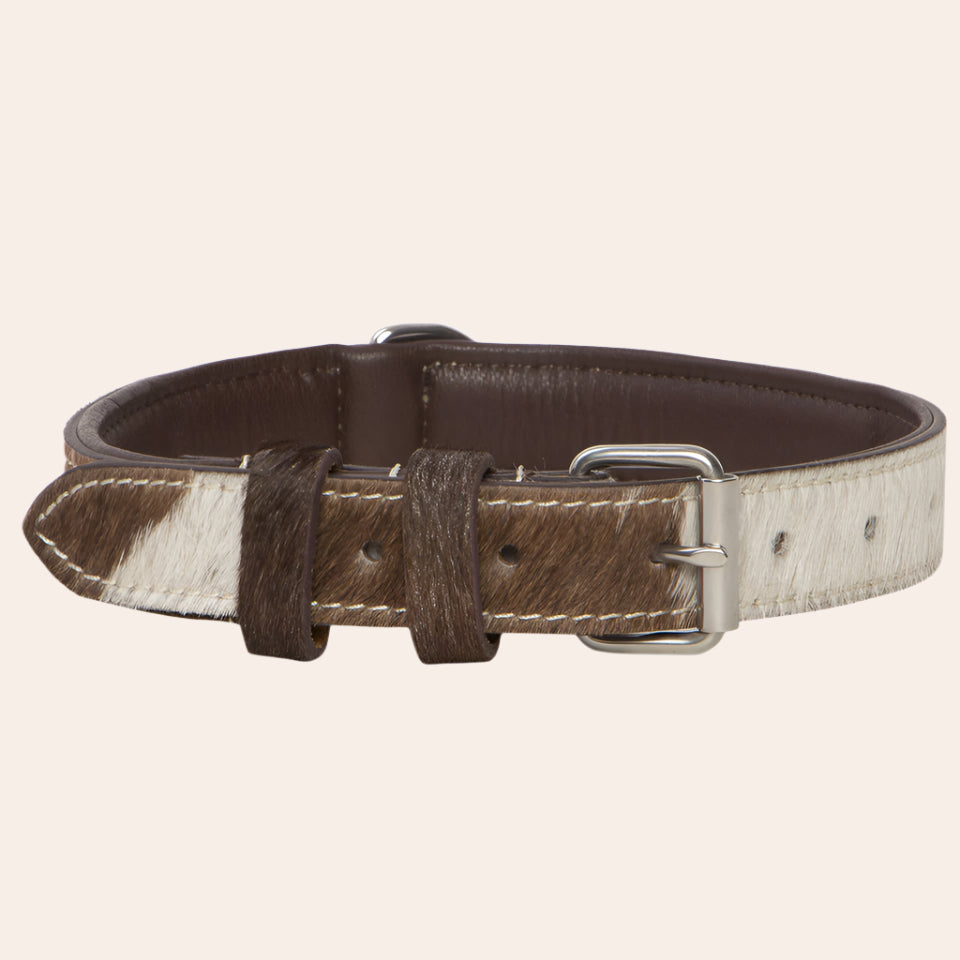 Cowhide Dog Collar