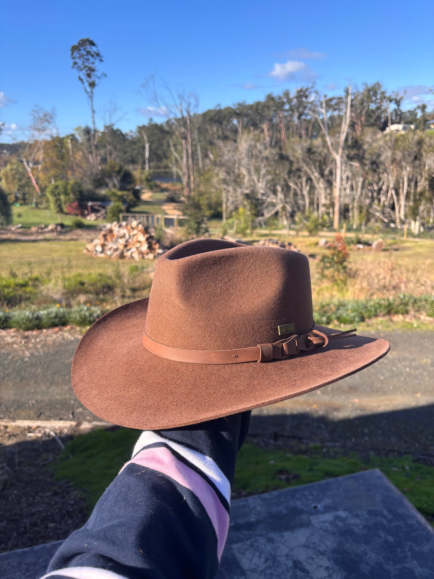 Flinders Stockman Wool Felt Western Hat | Bark