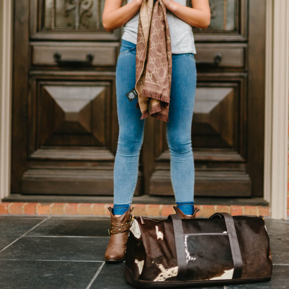 Weekender Cowhide Travel Bag - Australia