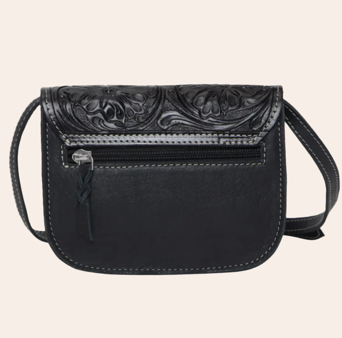 Tooling Leather Small Sling Bag
