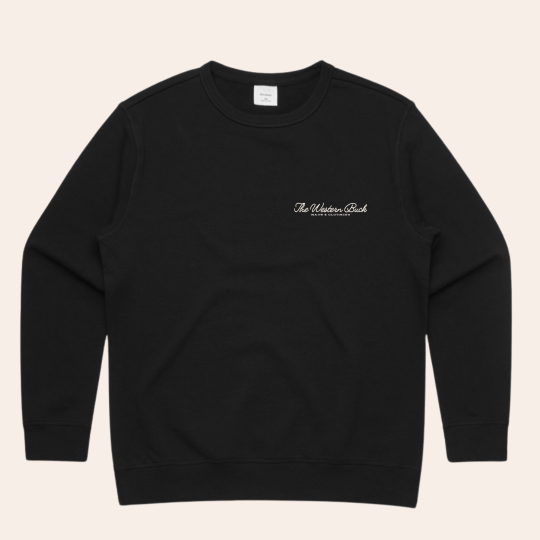 Ladies Premium Classic Crew Neck | Black