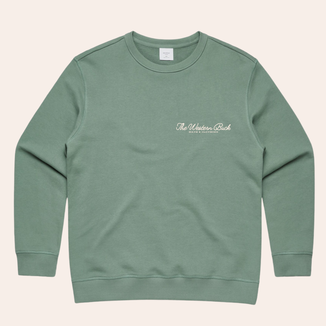 Ladies Premium Classic Crew Neck | Sage