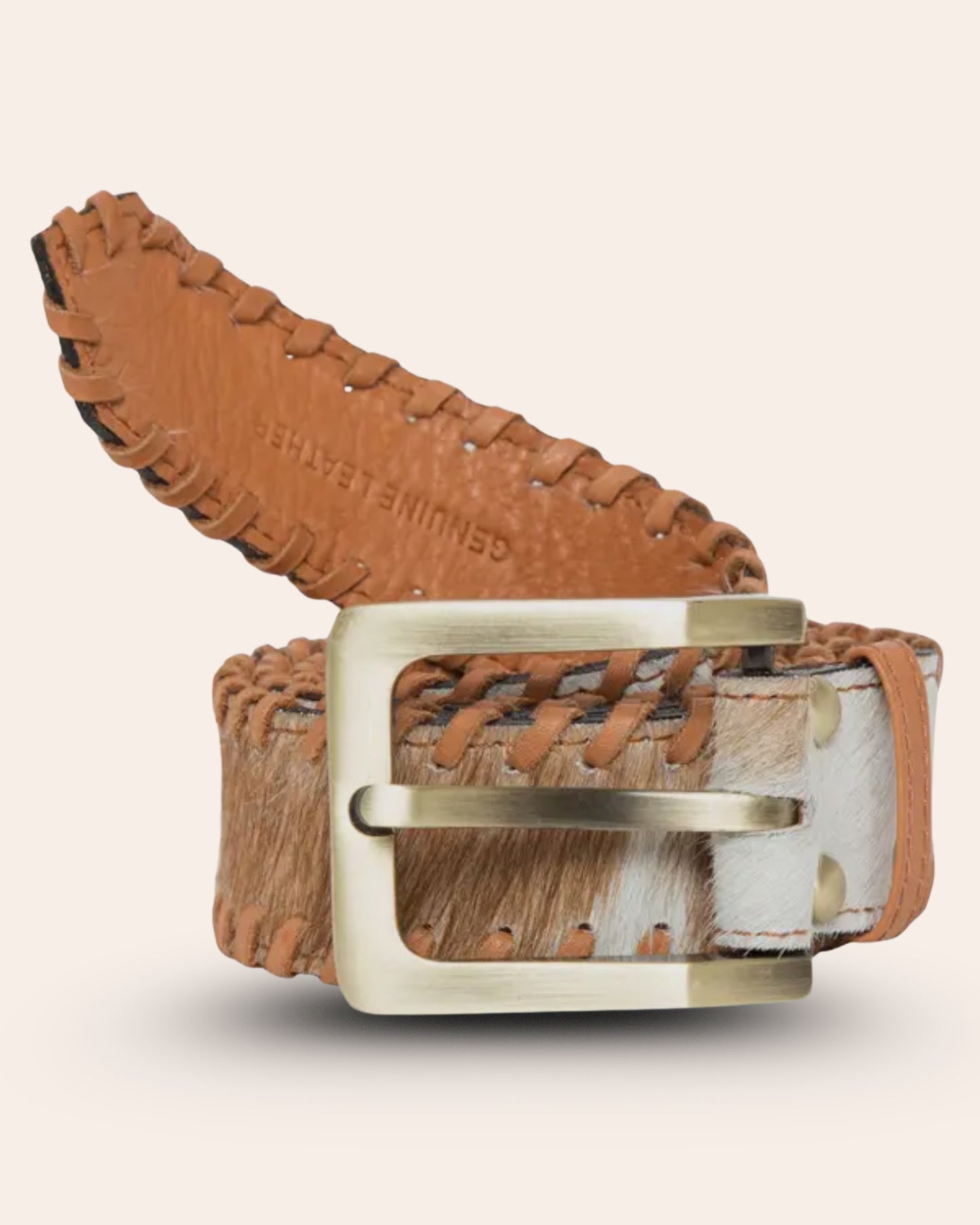 Jersey Hairon Tan Belt