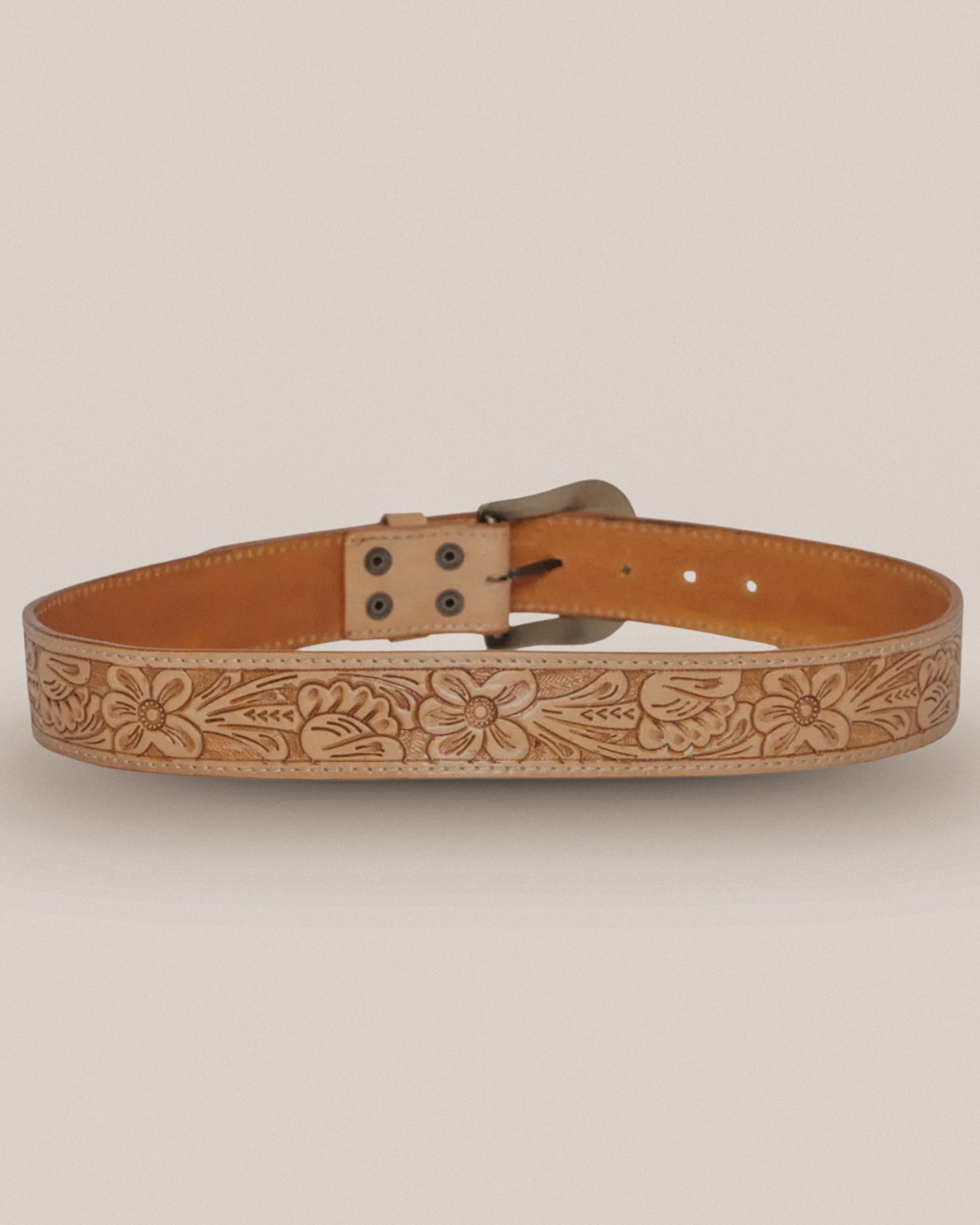 Cedar Tooling Leather Belt