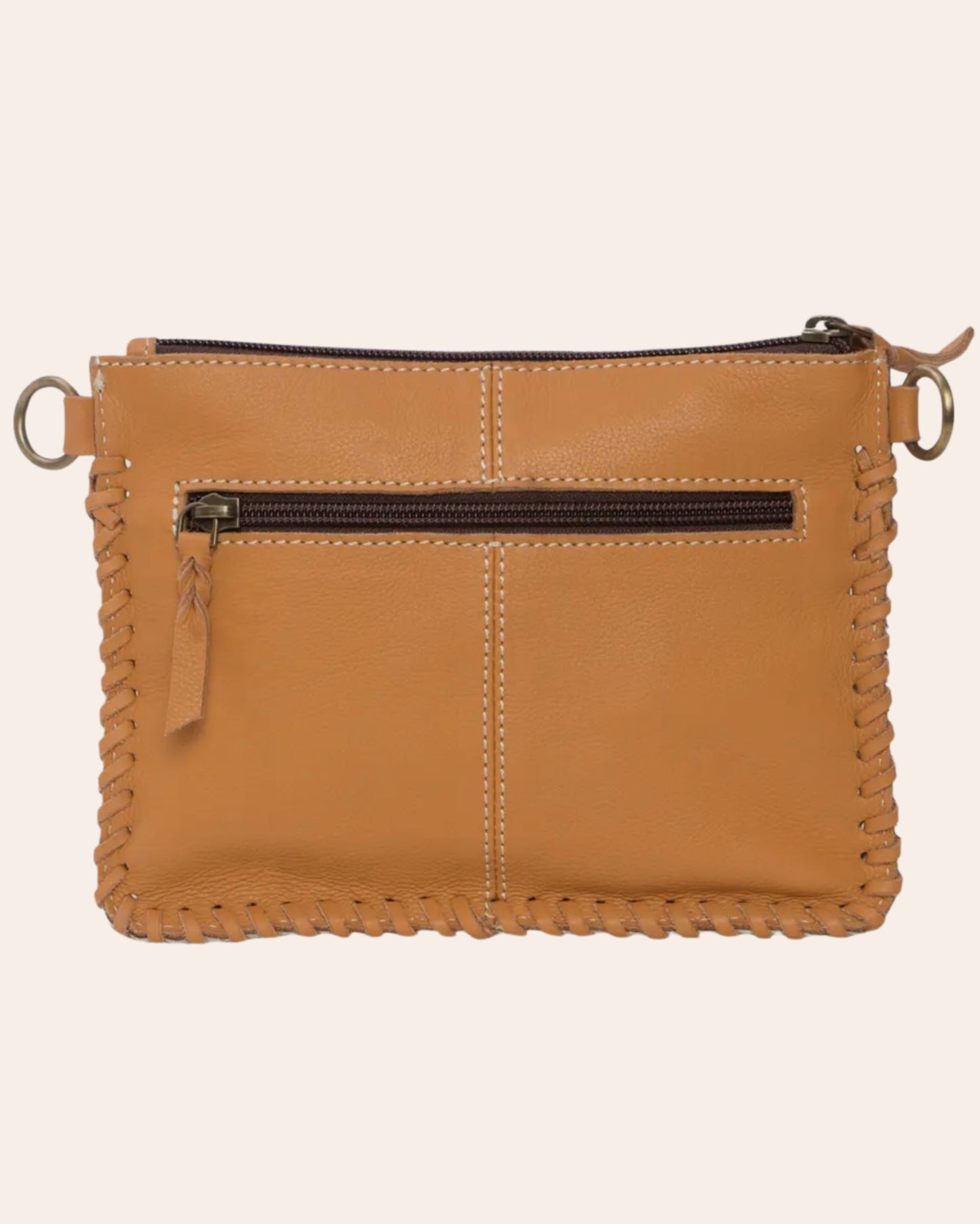 Tooling Leather Cowhide Small Clutch Bag