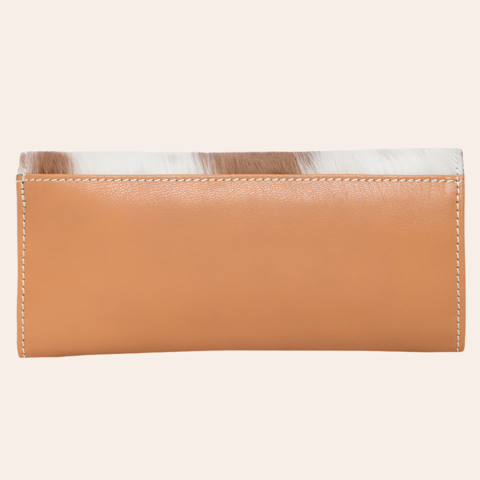 Tooling Leather Flap Cowhide Wallet