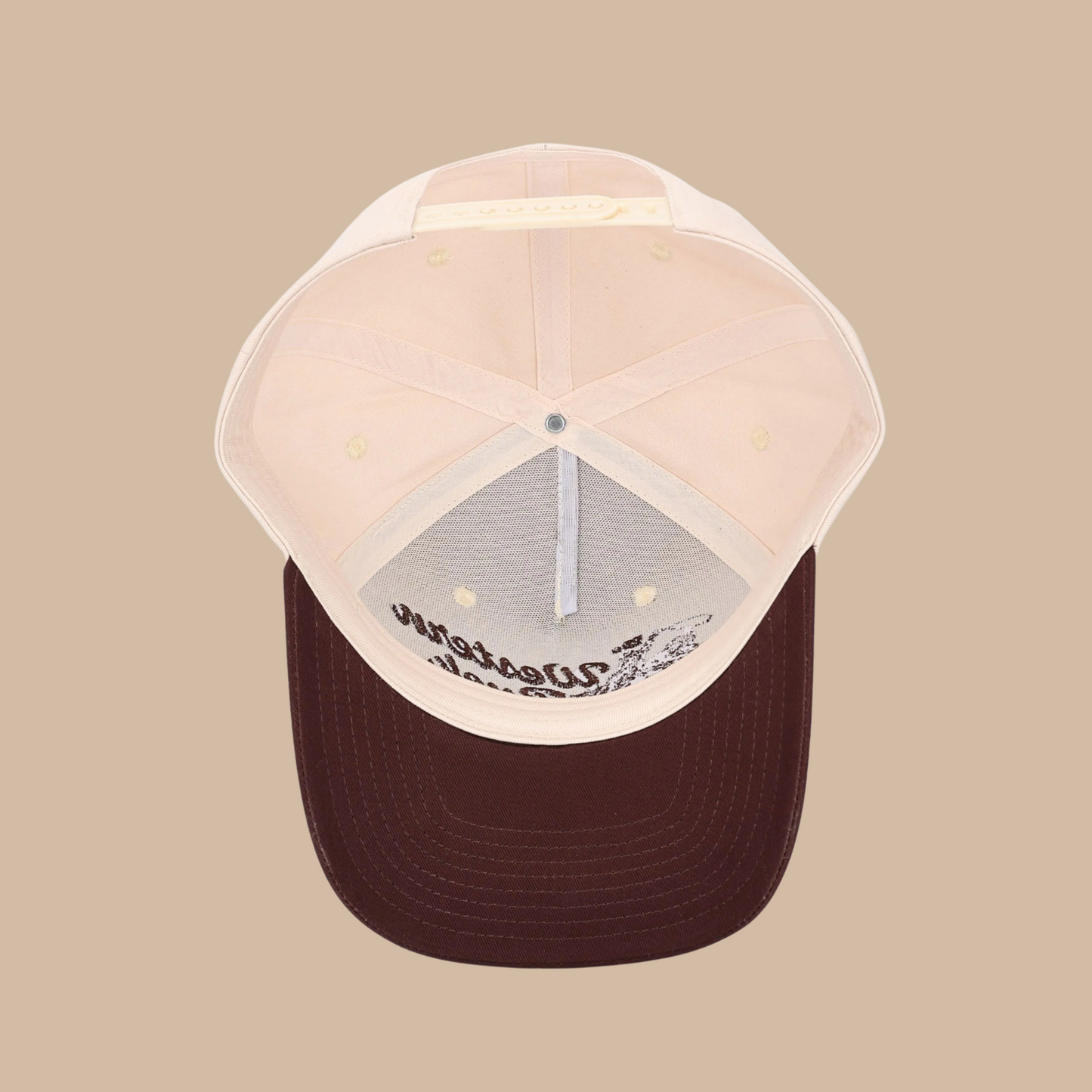 Buckin’ Baseball Cap | Brown/Cream