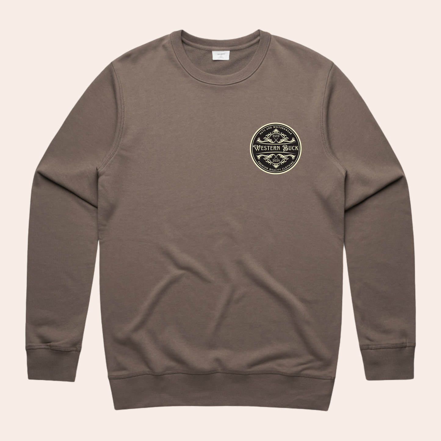 Trad Patch Premium Crew | Mocha - Ladies