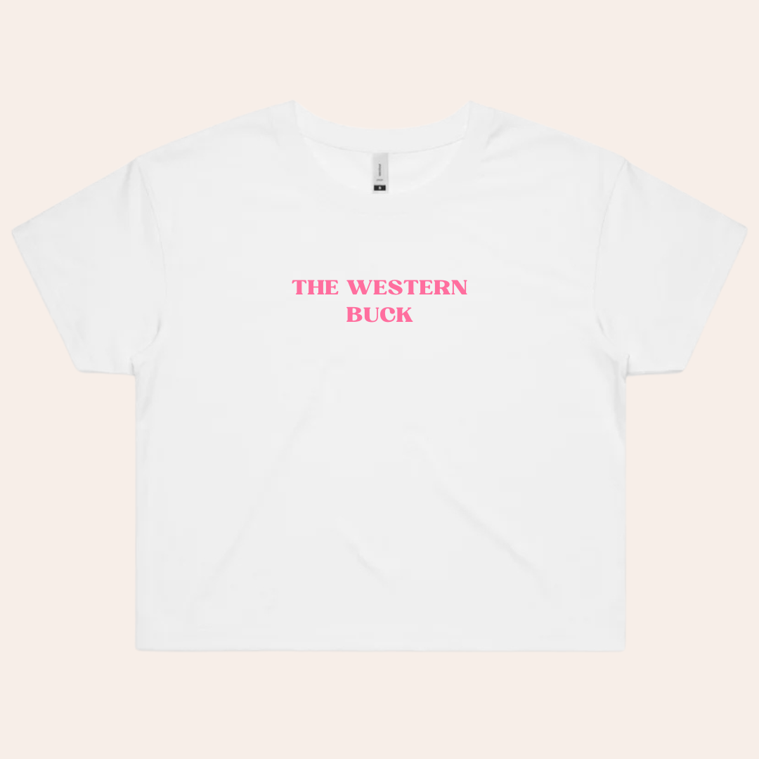 Subtle Crop Pink | White