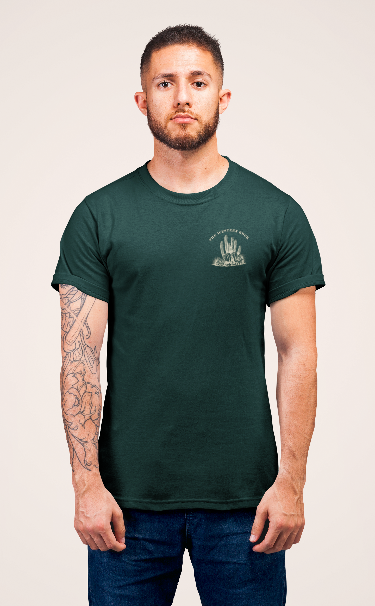 Cacti Country Forest Green Tee