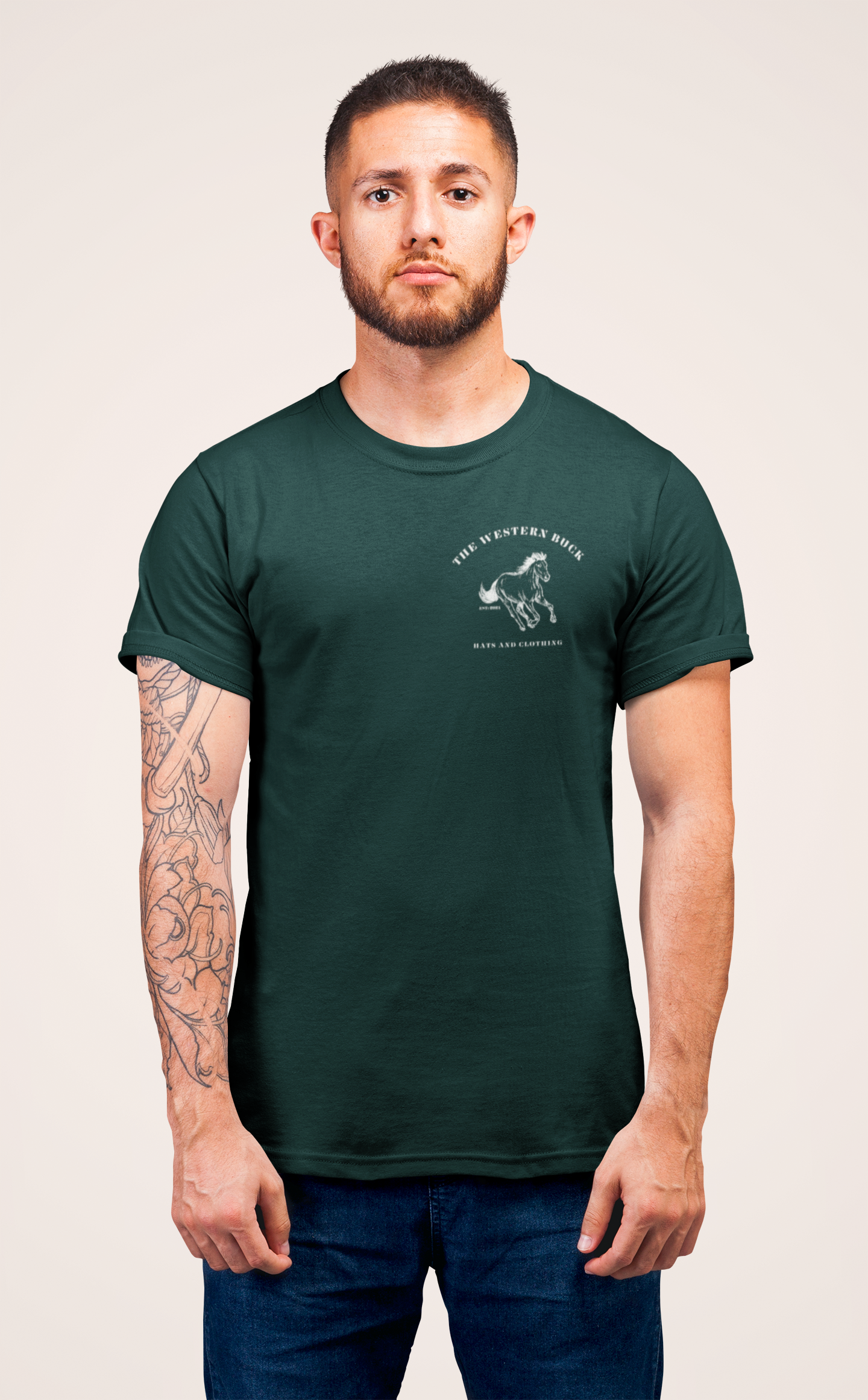 Bronco Forest Green Tee