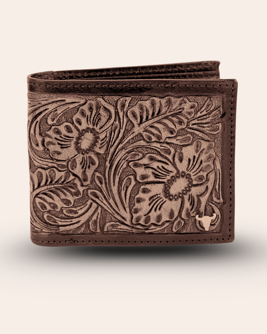Floral Filigree Bi-Fold Wallet