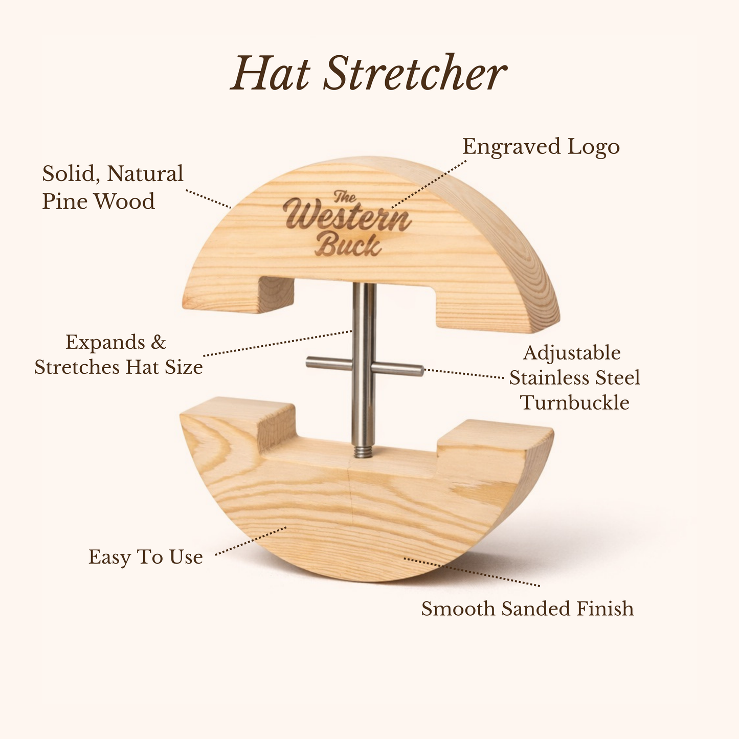 The Western Buck Hat Stretcher