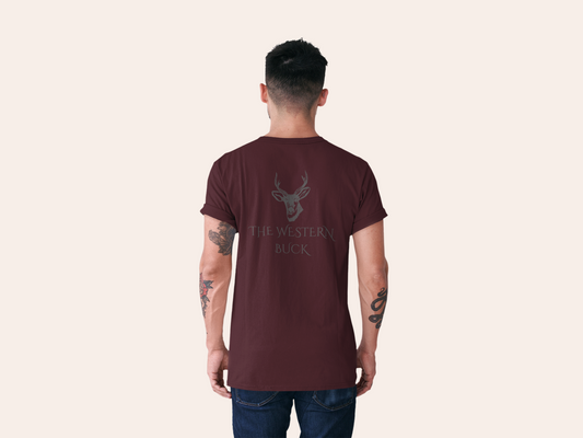 Buck Burgundy Tee