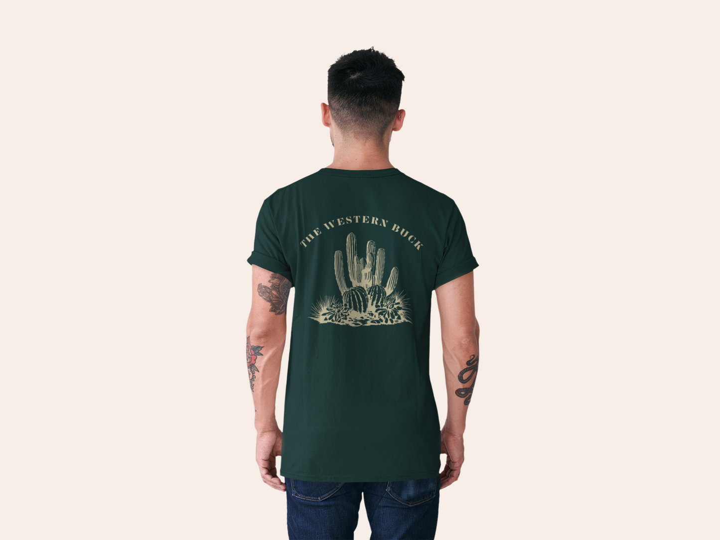 Cacti Country Forest Green Tee