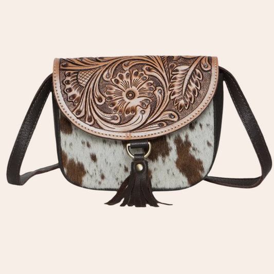 Tooling Leather Small Sling Bag