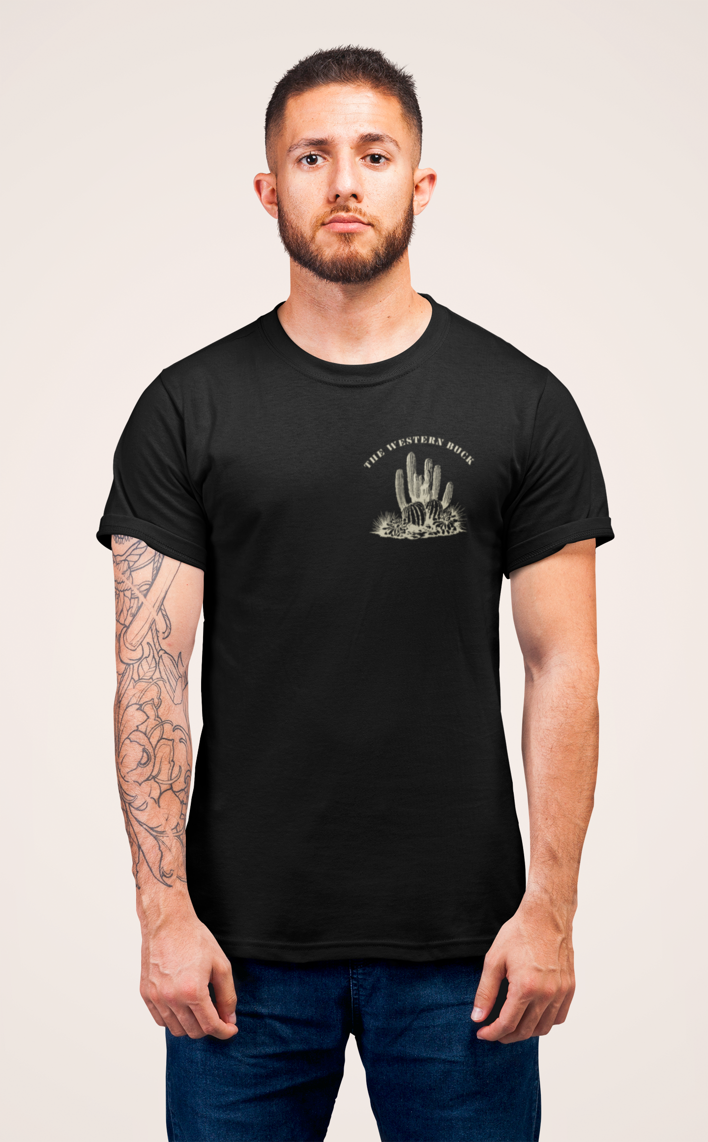 Cacti Country Black Tee