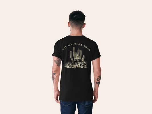 Cacti Country Black Tee