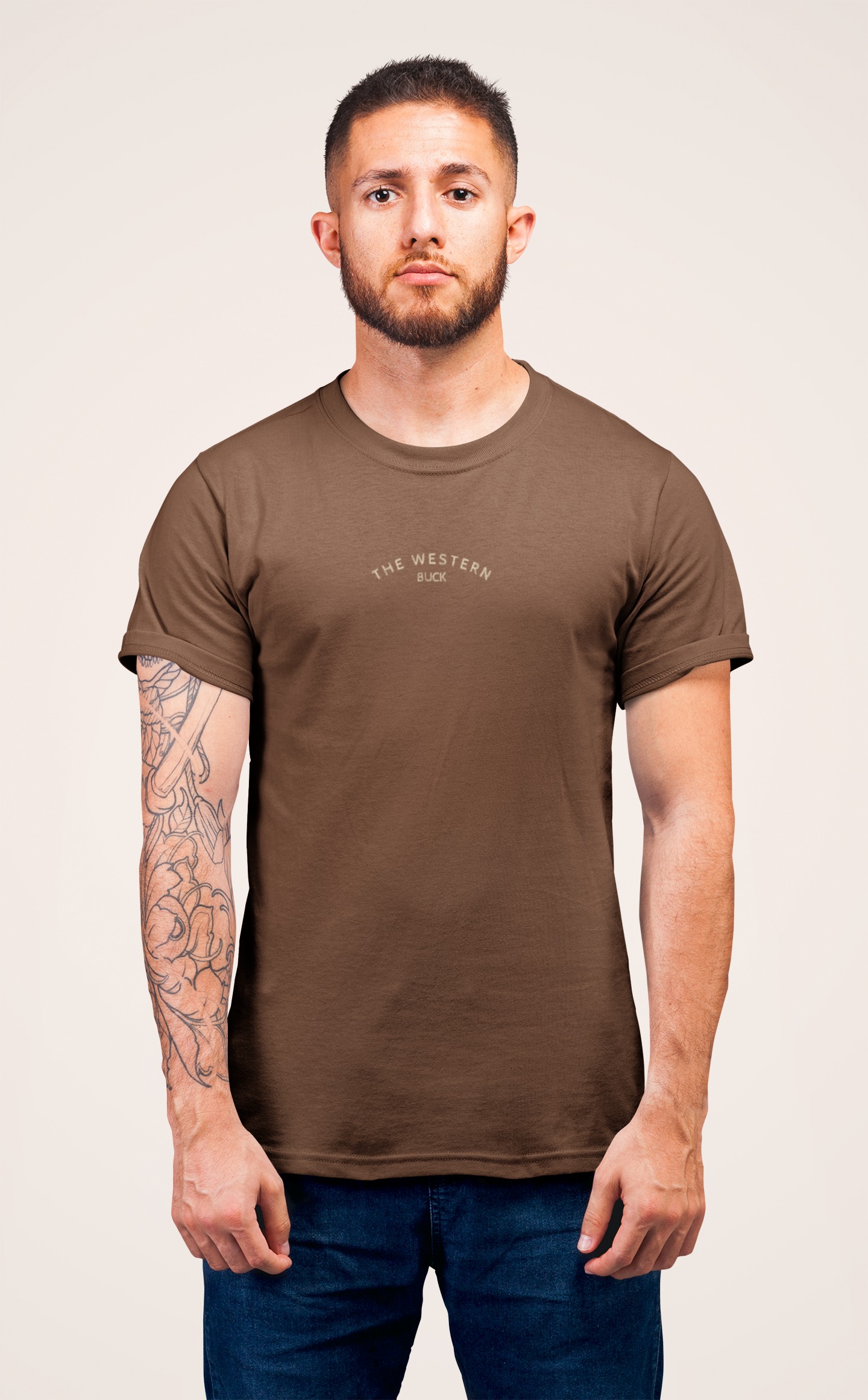 Cacti Desert Cream/Outback Brown Tee