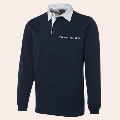 2 Tone Rugby Jumper Navy/White