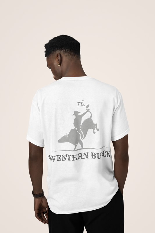 Rodeo Cowboy White Tee