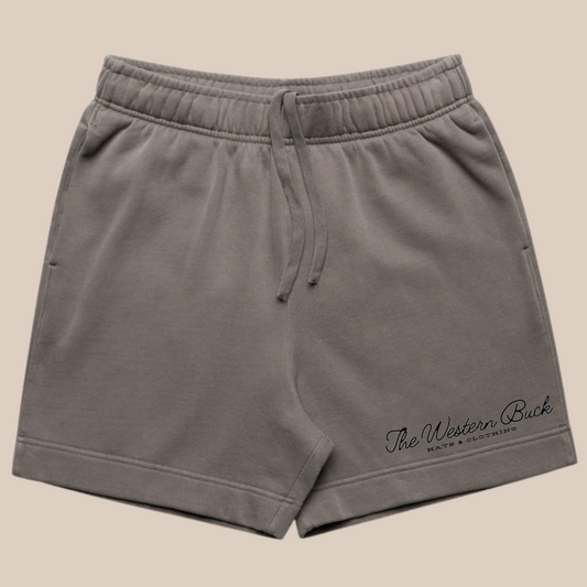 Classic Black Sweat Short | Faded Grey