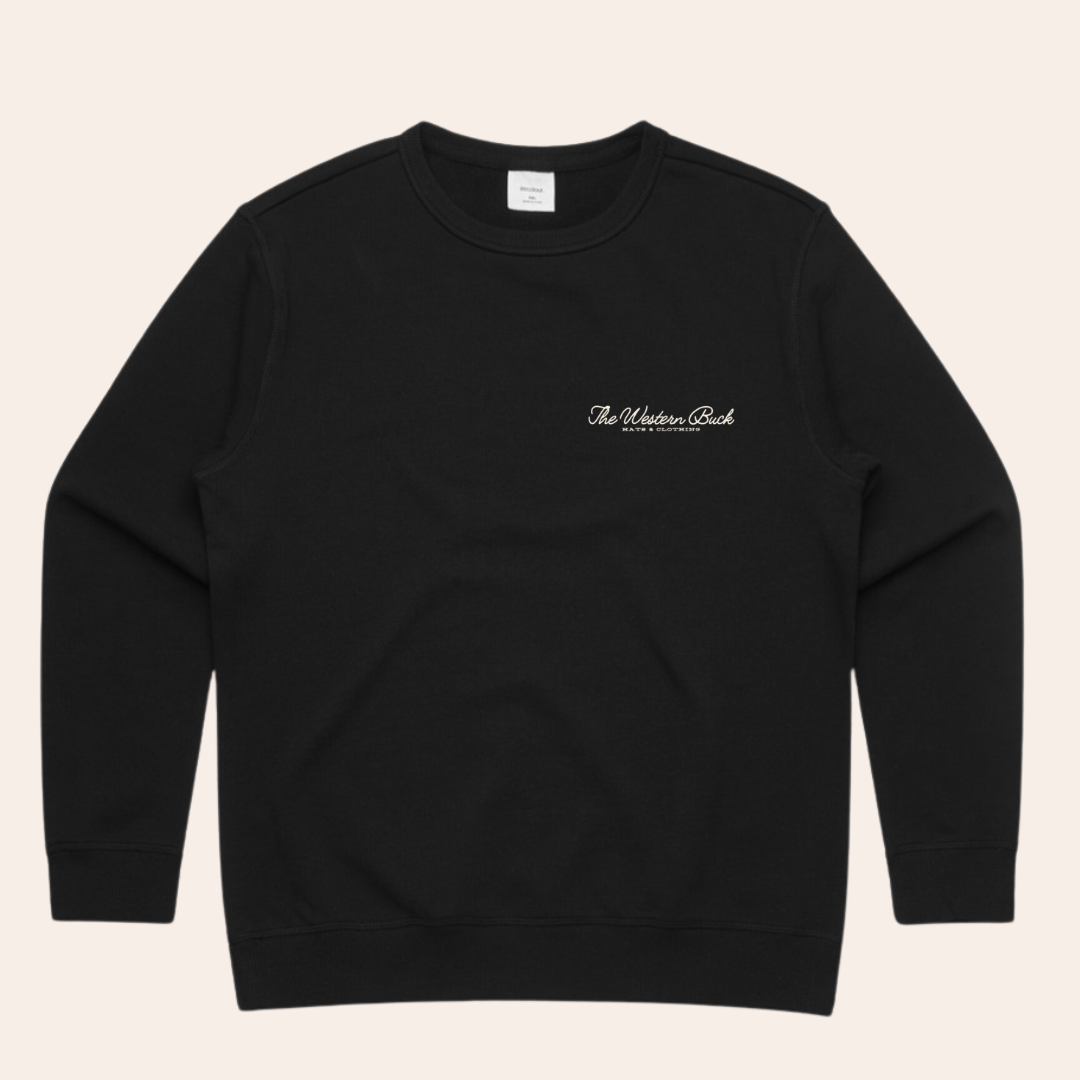 Ladies Premium Crew Neck Sweat | Black