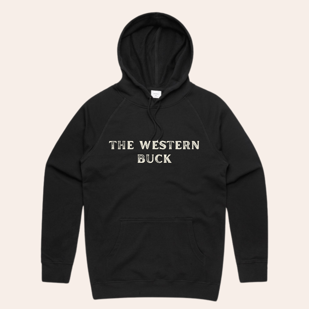 The Western Buck Summer Hoodie | Black