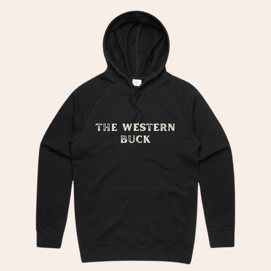 The Western Buck Summer Hoodie | Black