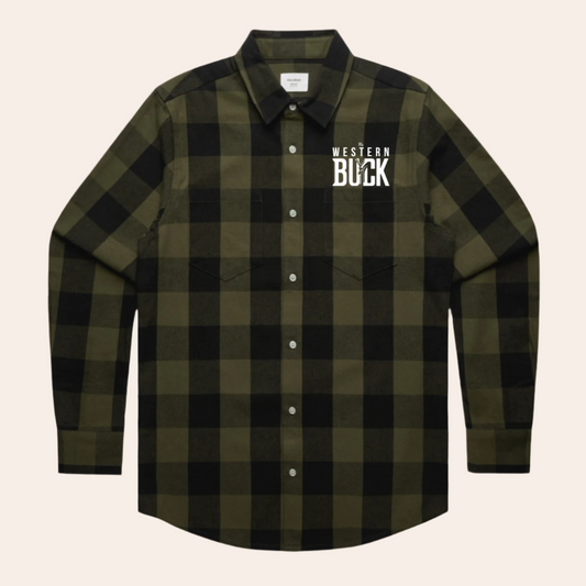 Check Shirt | Army Black