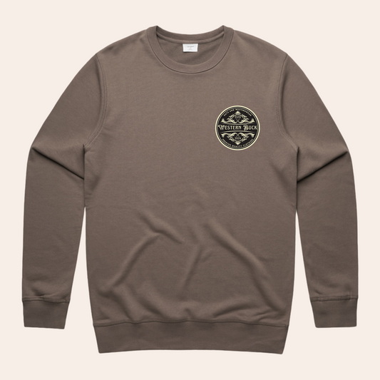 Trad Patch Premium Crew | Mocha - Ladies